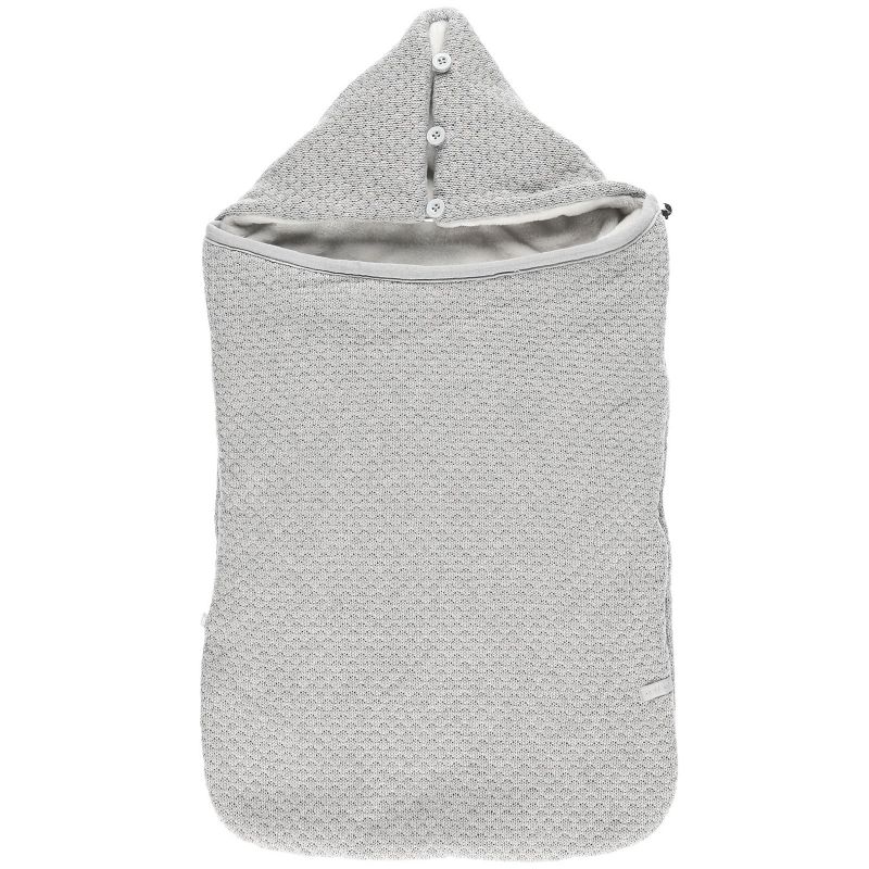 Nid d'ange passe-sangle gris clair Tricoloudoux (75 x 40 cm) Noukie's