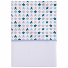 Drap de berceau Mixed stars mint (70 x 100 cm)  par Little Dutch