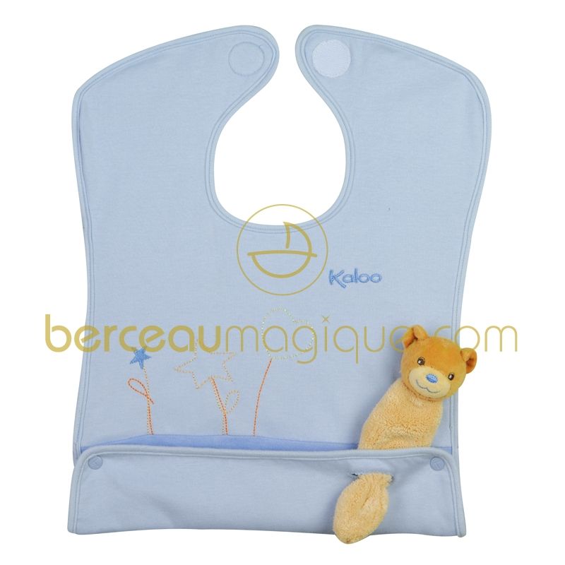 Grand bavoir bleu Plume d'ange Kaloo