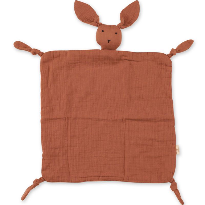 Doudou plat lapin Swady Bunny sienne Bemini