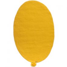 Tapis Pure laine bouillie jaune (90 x 140 cm)  par Varanassi