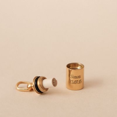 Pendentif Mon Petit Secret enfant personnalisable (plaqué or jaune) Mon Petit Poids