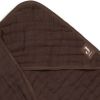 Jollein Serviette De Bain à Capuche Coton Chestnut Marron 75x75 Cm - Bébé Enfant