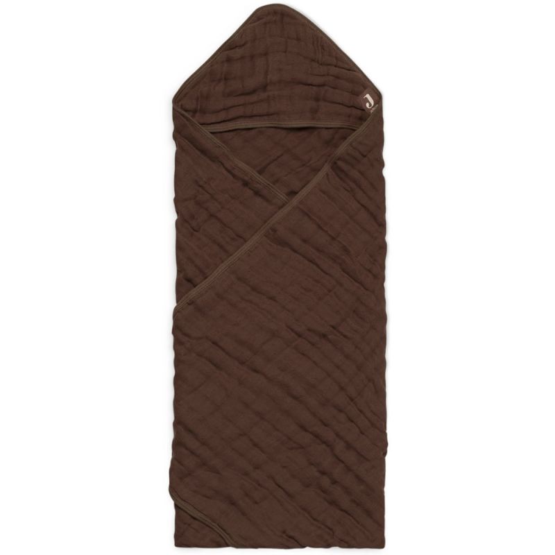 Cape de bain en coton froissé Chestnut (75 x 75 cm) Jollein