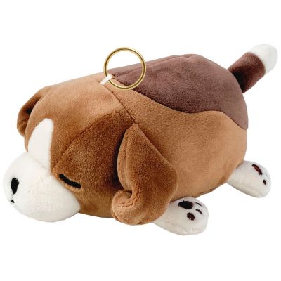Porte-clé peluche Nemu Nemu chien Beagle Vick (11 cm) Trousselier