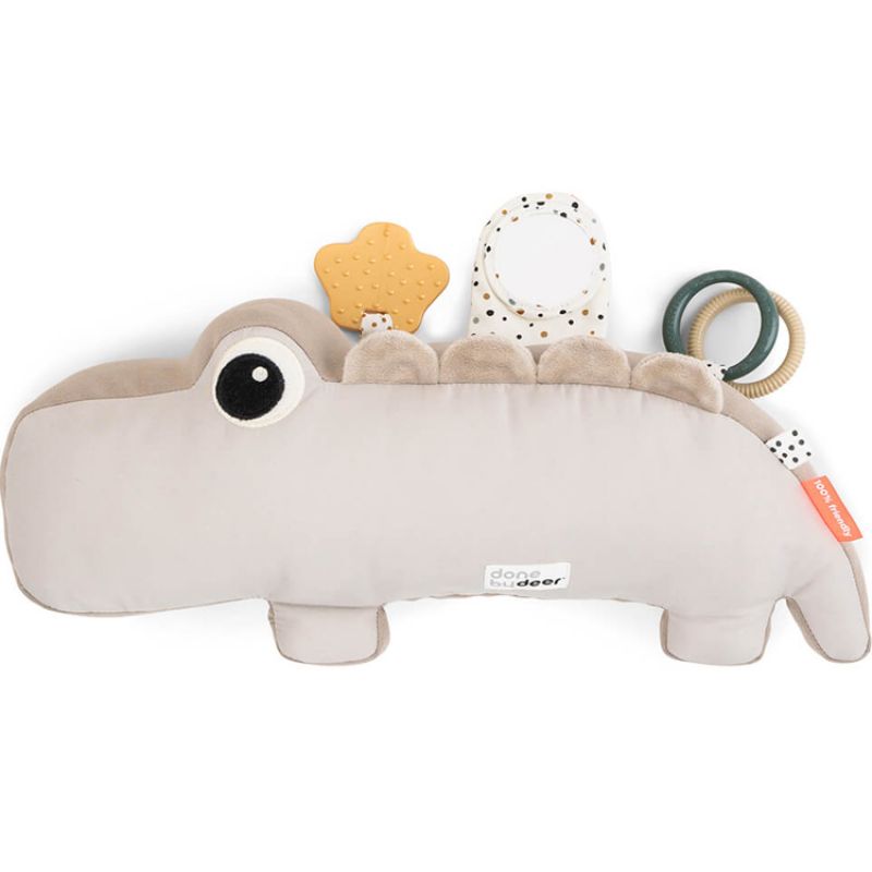 Peluche d'activités Croco sable Done by Deer Produit 1 grande taille