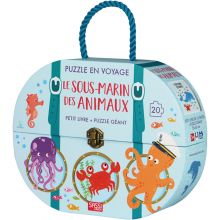 Livre et puzzle Le sous-marin des animaux  par Sassi Junior