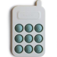 Pop it en silicone Téléphone Cambridge blue - Mushie