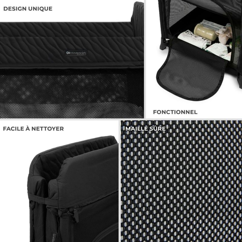 Lit parapluie Moon Dream Black Kinderkraft Produit 5