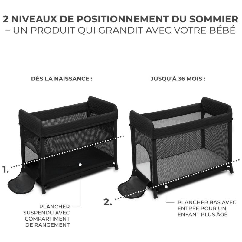 Lit parapluie Moon Dream Black Kinderkraft Produit 6