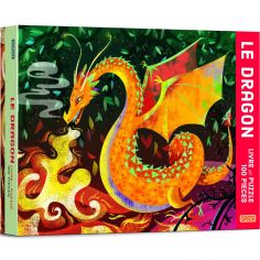 Livre et puzzle Le dragon (100 pièces)