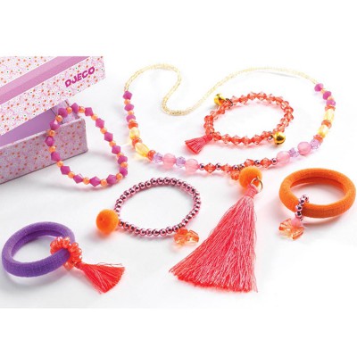 Coffret Bijoux pompons et noeuds Djeco