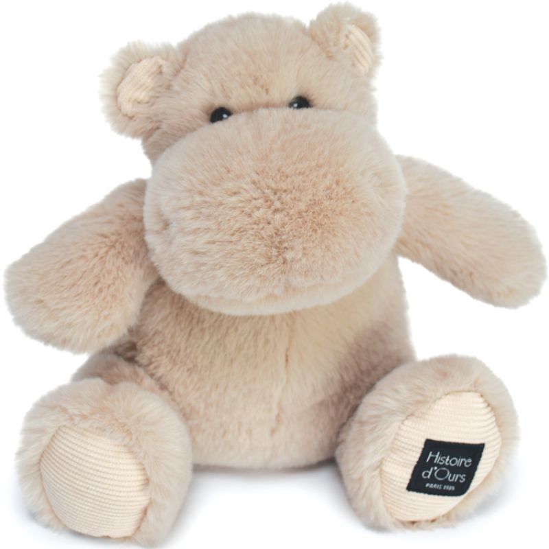 Peluche hippopotame beige sable Hip'Cool (25 cm) Histoire d'Ours