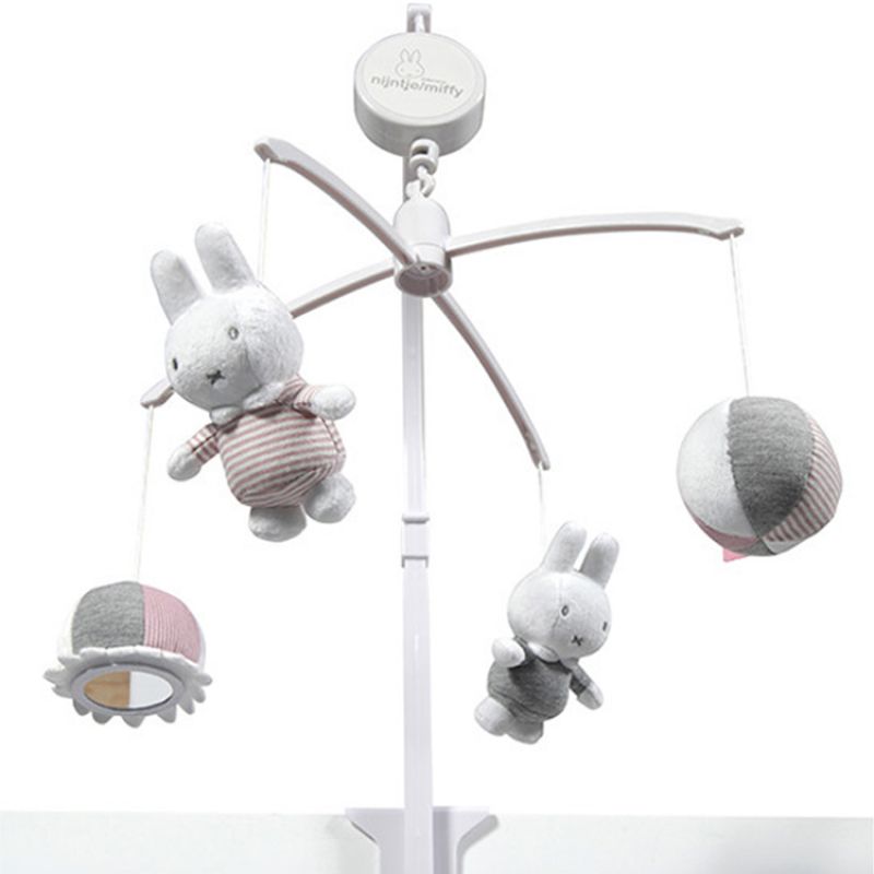 Mobile musical Miffy Rose Velours Pioupiou et Merveilles