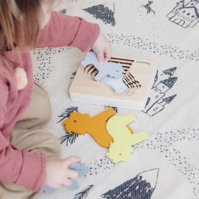 Puzzle en bois Lion (6 pièces)