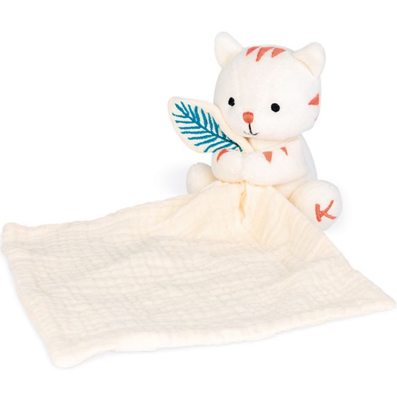 Doudou plat en coton bio Tigre WWF Kaloo