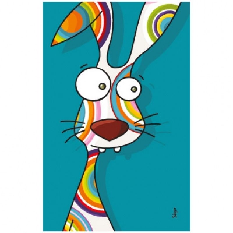 Tableau lapin (14 x 22 cm) Série-Golo