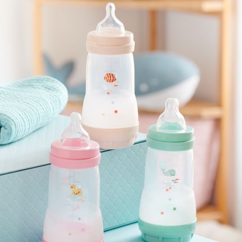 2 biberons Easy Start anti-colique 260ml Menthe+Coton Tétine débit 2 - Reconditionné MAM Produit 3