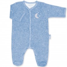 Pyjama léger terry Bmini bleu à points shade (naissance : 50 cm)  par Bemini
