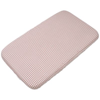 Drap housse pour berceau Praliné Vichy Moka (120x60 cm) Walking Mum