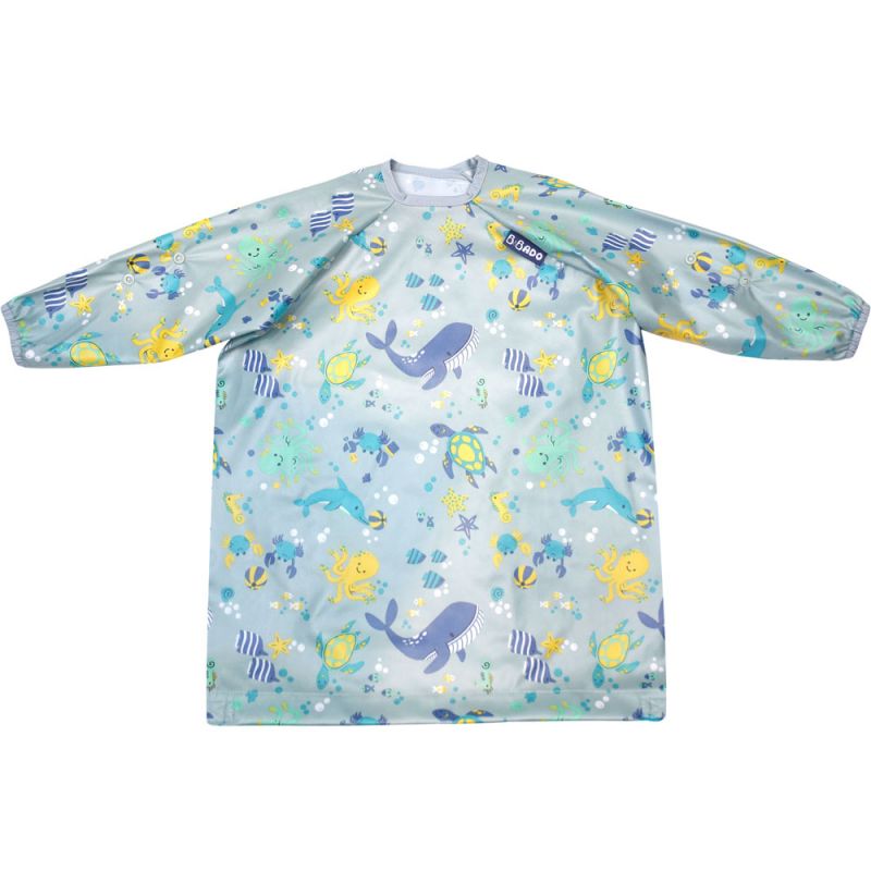 Bavoir tablier manches longues Oceans of Fun (6-36 mois) Bibado
