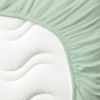 Drap housse pur coton bio Vert Aqua (70 x 140 cm) Kadolis Produit 3