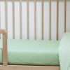 Drap housse pur coton bio Vert Aqua (70 x 140 cm) Kadolis Ambiance 5