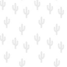 Papier peint motif cactus gris (10 m)  par Lilipinso