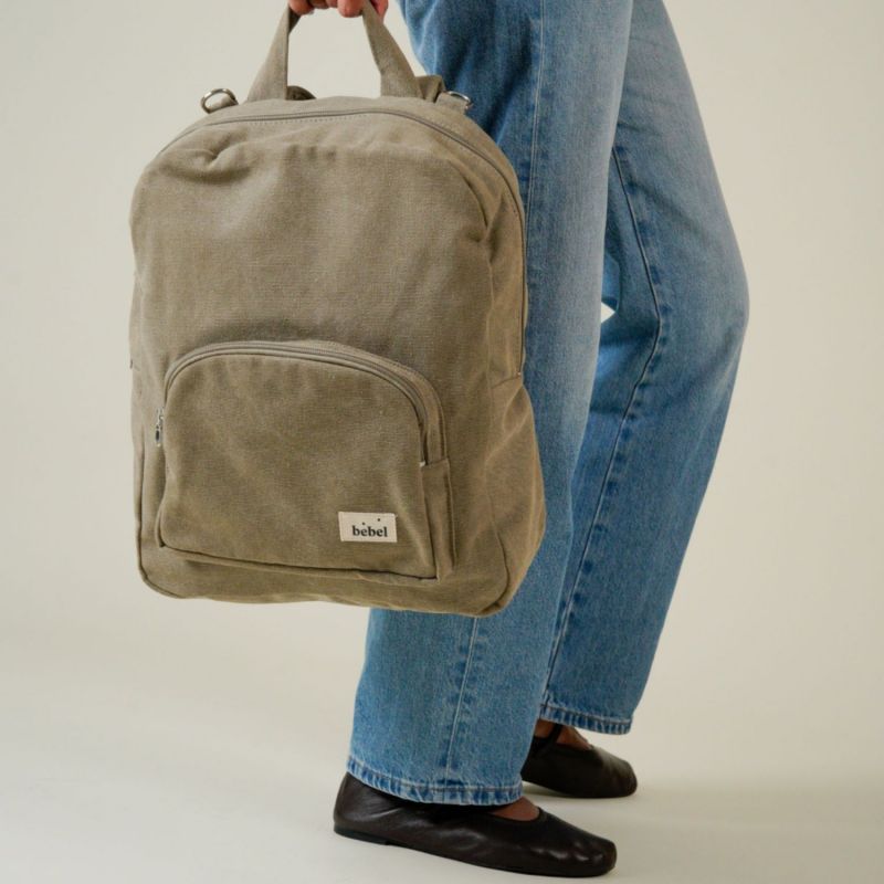 Sac à dos à langer Nomade Beige BEBEL Ambiance 3