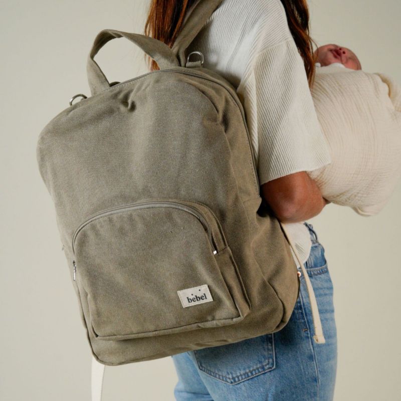Sac à dos à langer Nomade Beige BEBEL Ambiance 4
