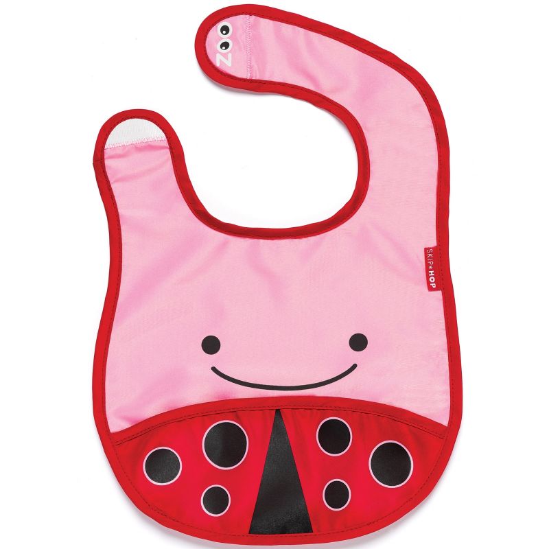 Bavoir à velcro Coccinelle Skip Hop