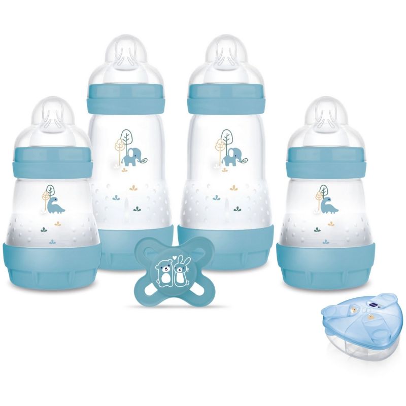 Coffret naissance Ocean (4 biberons+1 sucette+1 boîte doseuse) MAM Produit 1