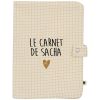 Protège carnet de santé Petits Carreaux (personnalisable) Atelier Wagram Produit 4