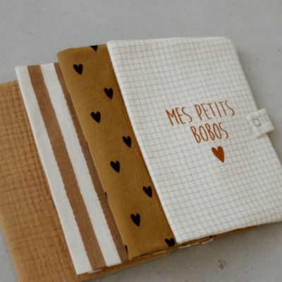 Protège carnet de santé Petits Carreaux (personnalisable)