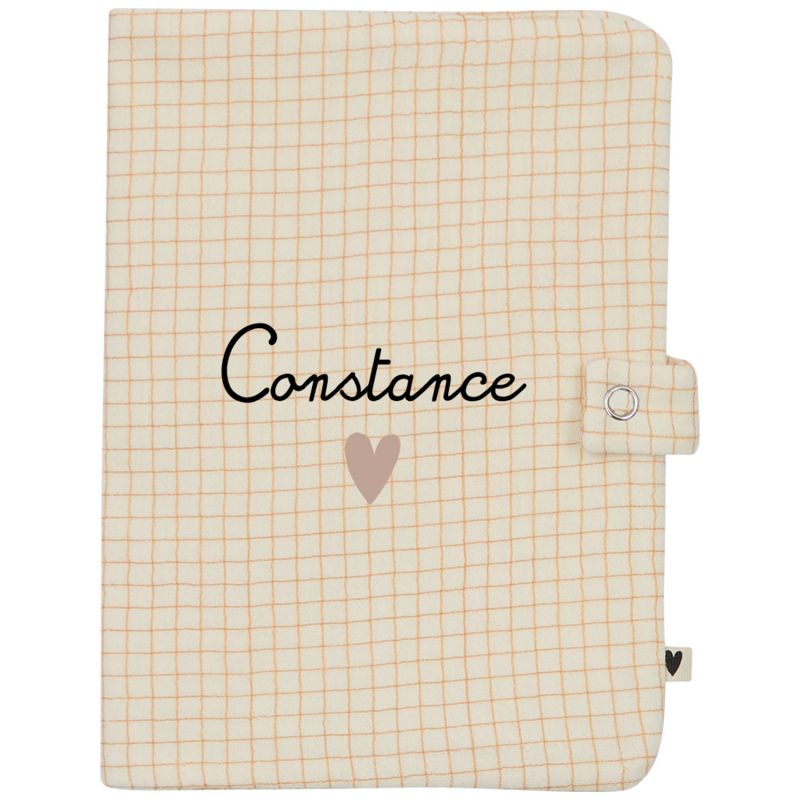 Protège carnet de santé Petits Carreaux (personnalisable) Atelier Wagram Produit 1