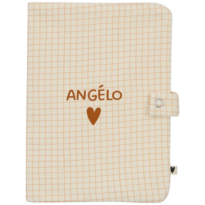 Protège carnet de santé Petits Carreaux (personnalisable) Atelier Wagram Produit 3