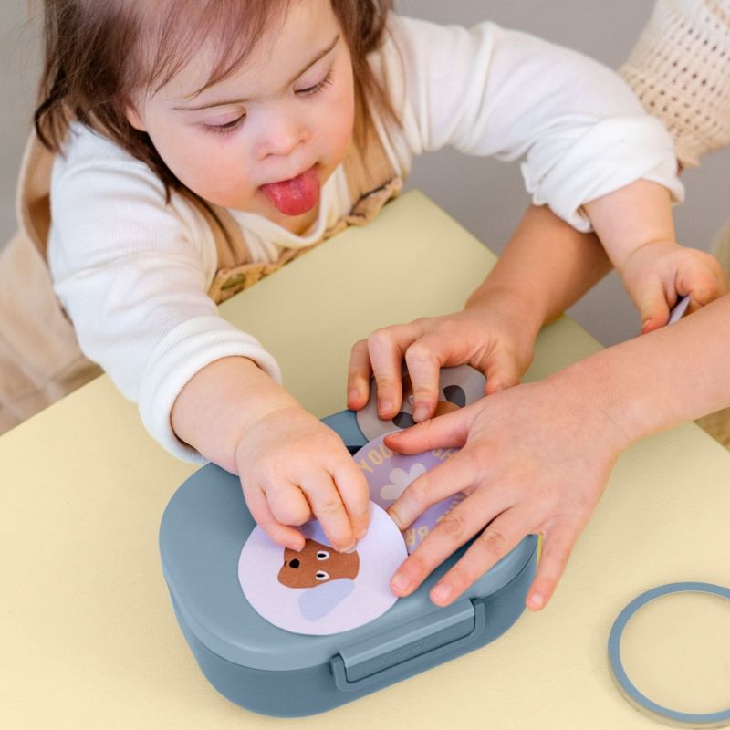 Lunchbox Pattern Party bleu et vert Lässig Ambiance 5