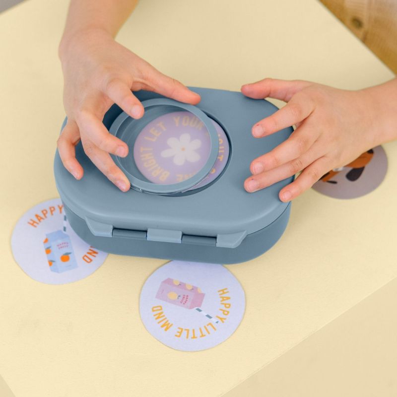 Lunchbox Pattern Party bleu et vert Lässig Ambiance 7