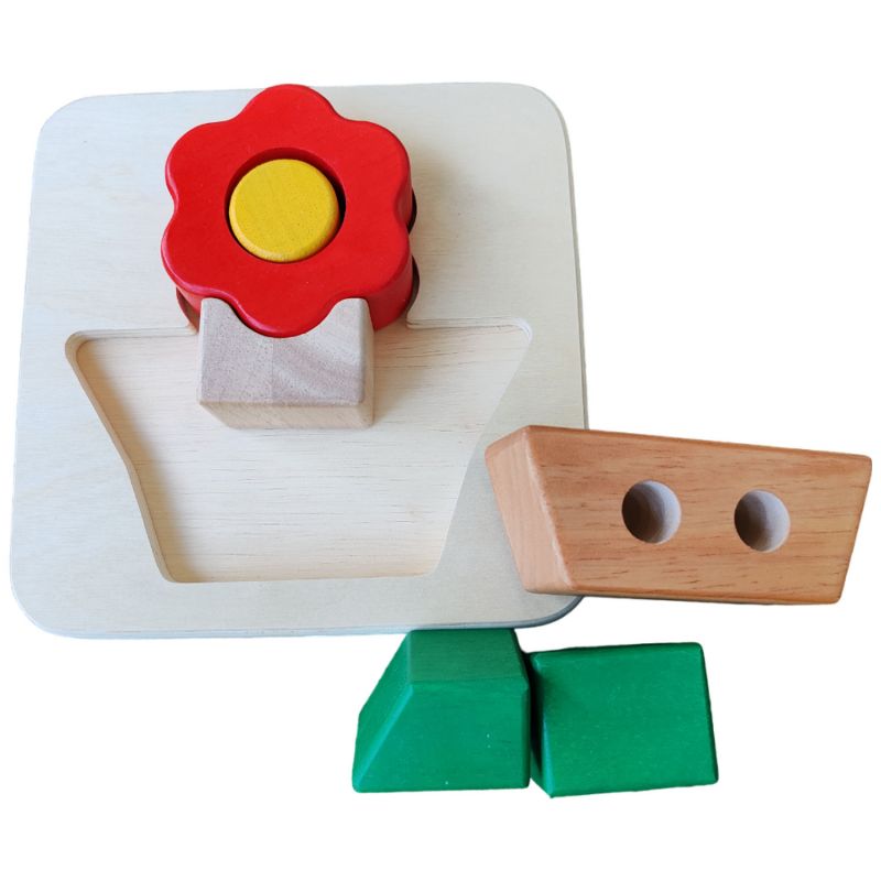 Puzzle à encastrer Fleur (6 pièces) Trousselier Produit 5