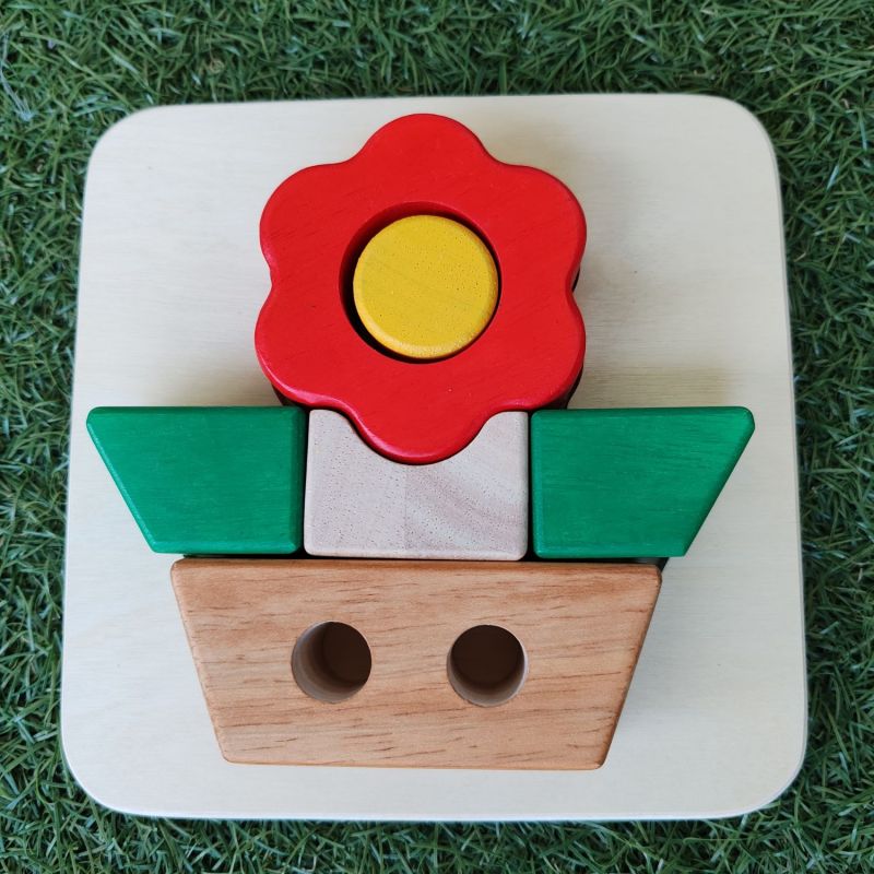 Puzzle à encastrer Fleur (6 pièces) Trousselier Ambiance 7