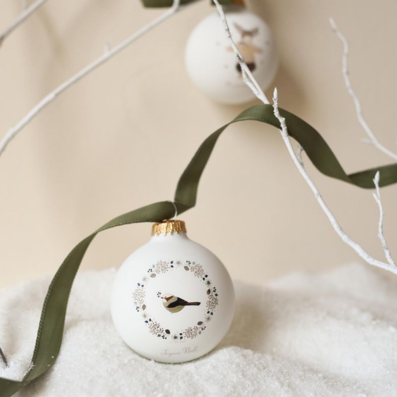 Boule de Noël Joyeux Noël Les Yeux Fripons (personnalisable) Baubels Ambiance 3