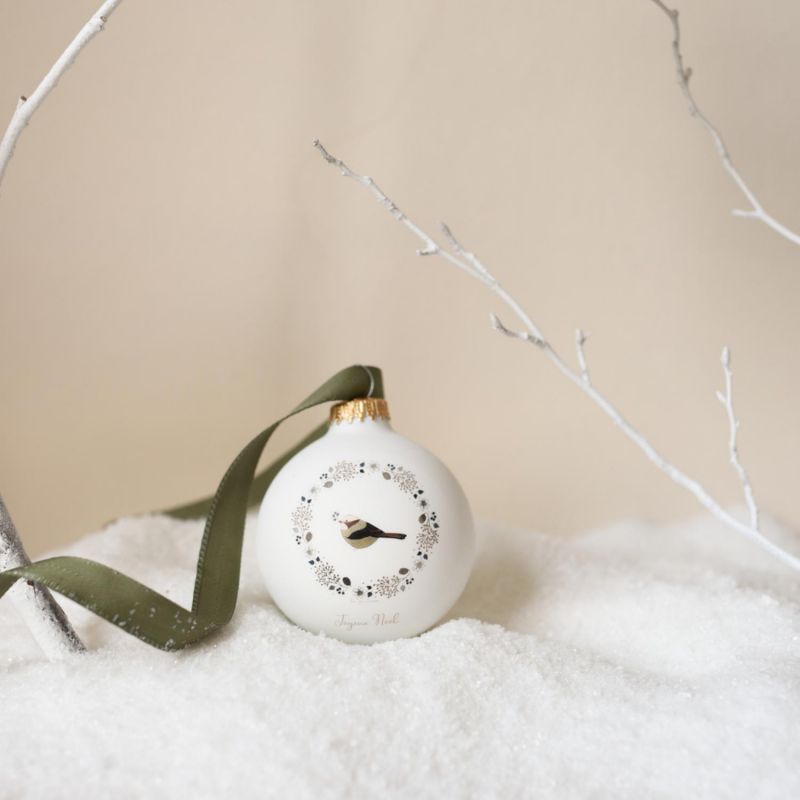 Boule de Noël Joyeux Noël Les Yeux Fripons (personnalisable) Baubels Ambiance 5