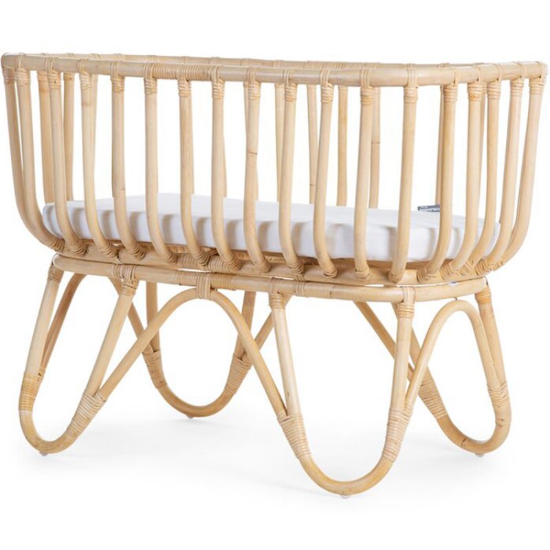 Berceau  en rotin rectangulaire avec matelas Childhome