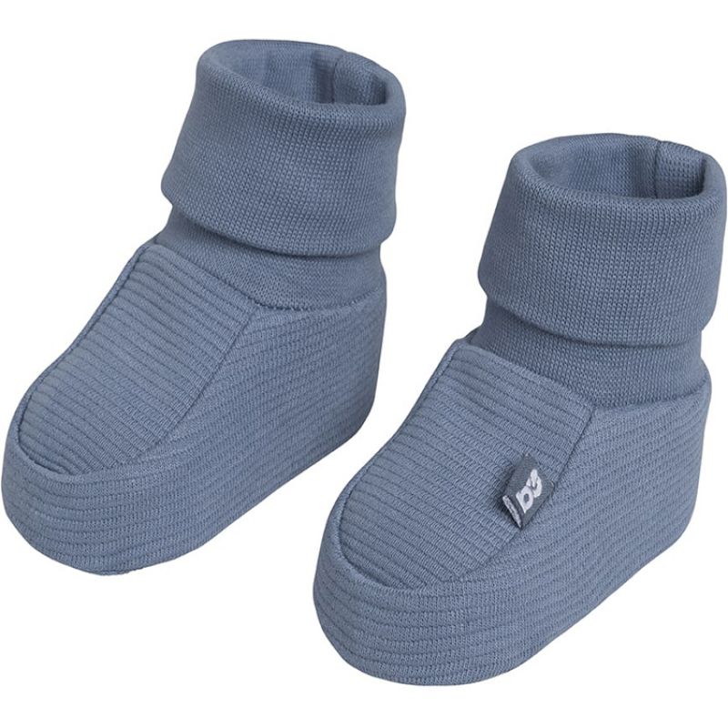 Chaussons en coton bio Pure vintage blue (0-3 mois) Baby's Only