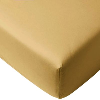 Drap housse en jersey Moutarde (70 x 140 cm)