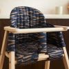 Coussin de chaise haute Growing green Blue waves  par Nobodinoz