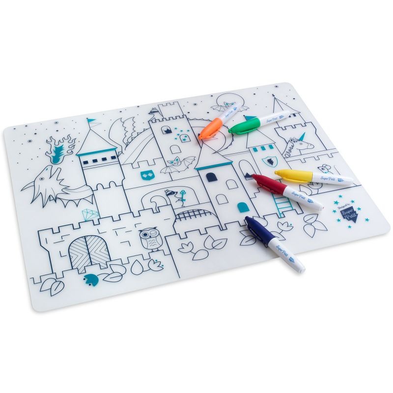 Set de table à colorier Château Super Petit