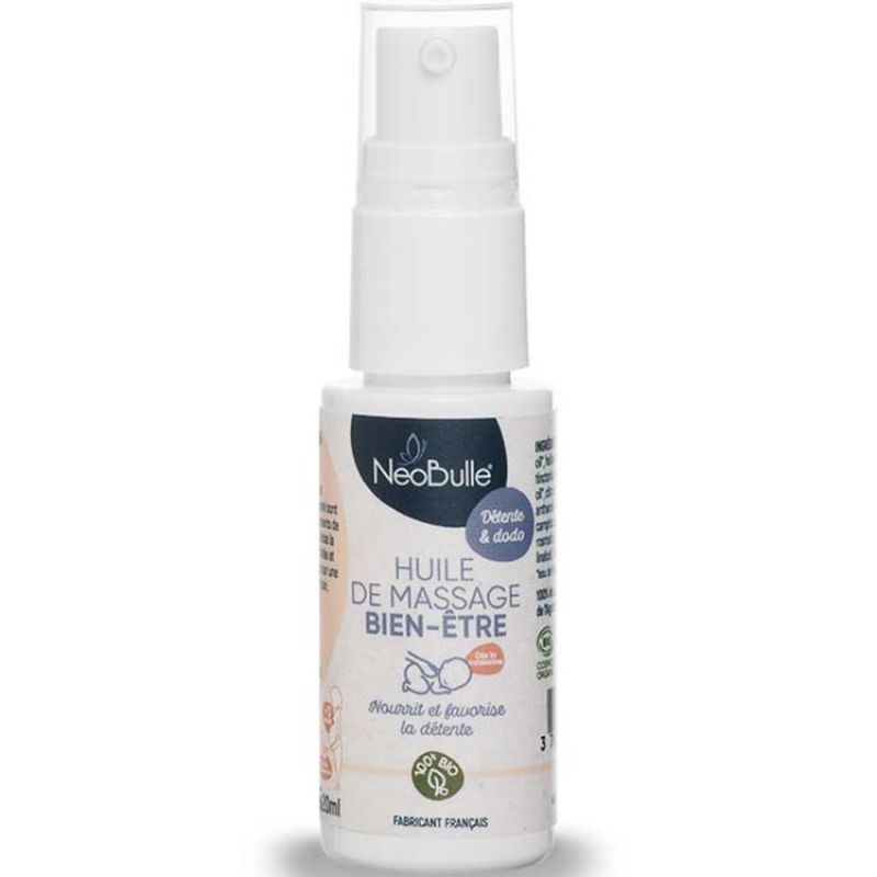 Huile de massage pour le corps Bien-être bio (20 ml) NéoBulle