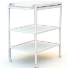 Table à langer en bois de hêtre Essentiel blanc - AT4