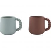 Lot de 2 tasses en silicone Mellow Choko